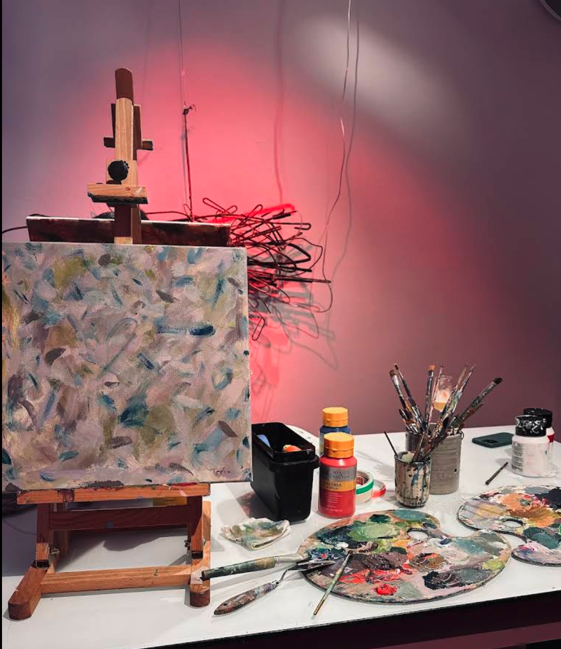 Canvas and painting tools